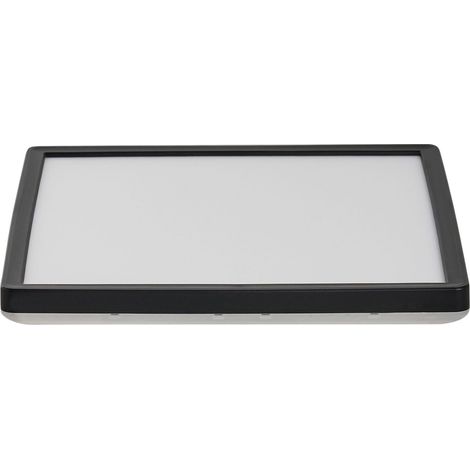 Pannello Luminoso LED Quadrato Plafoniera a Filo Soffitto con Telecomando 42 cm Nero Tivora (1/5)