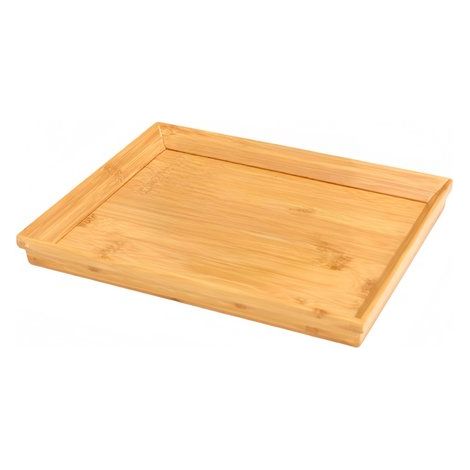 1 pièce - Plateau en bambou rectangulaire - Petit -, plateau à thé pour tasses à thé - 31223 cm - Couleur bois naturel (1/5)