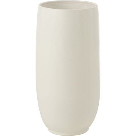 Vase Déco Poterie "Ying" 71cm Blanc