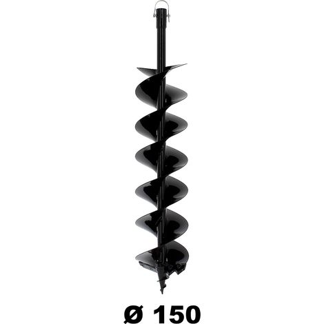 Mèche semi-professionnelle Ø 150 mm – Longueur 80 cm – Pointe conique pour pénétration facile – Évacuation optimale de la terre – Suricut (1/4)