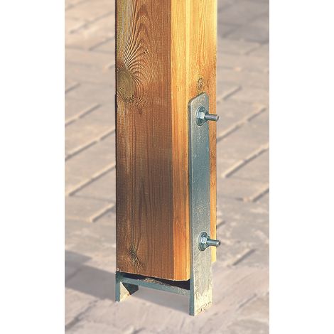 Kit d'ancrage 6 pièces pour poteaux 12x12 cm (1/3)