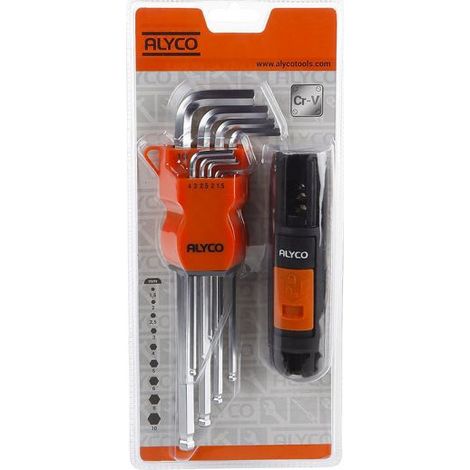 Set 9 clé.boule extra longues a/manche t alyco orange ALYCO 170612 (1/5)
