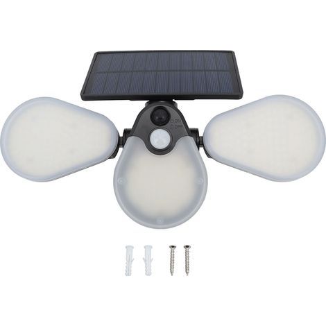 Le jardin solaire allume le paysage professionnel imperméable d'induction de corps humain de puissance élevée de Rotation de 3 têtes (1/5)