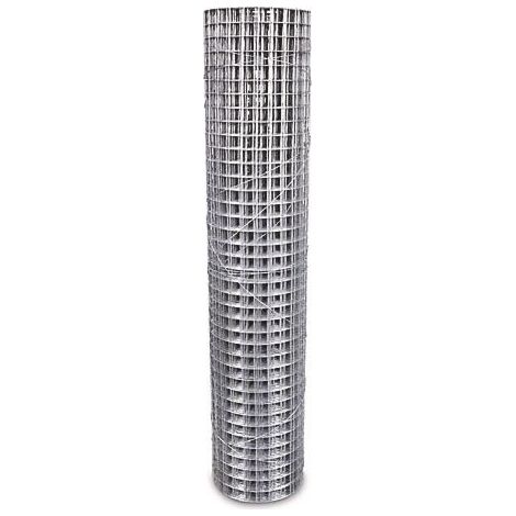 Rete saldata zincata - maglia quadrata 13 mm - 5 x 1 m