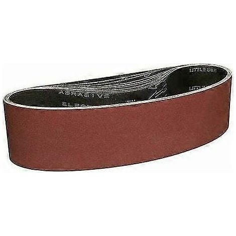 Schleifbänder 100 x 915 mm – Packung mit 10 Schleifbändern, Körnung 120, zum Schleifen und Polieren mit einem tragbaren Bandschleifer, 41 g (1/5)