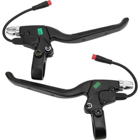 1Leviers de frein pour vélo électrique, en alliage d'aluminium, frein gauche, frein droit, avec...2Connecteur étanche à broches, adapté pour10vélo électrique de pouces/Scooter (1/5)