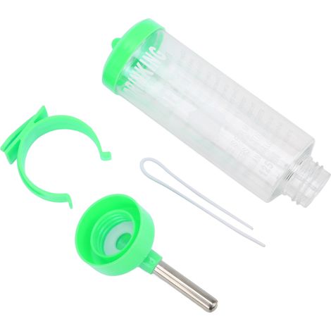Automatischer Wasserspender für Hamster, auslaufsicher, 125 ml, grüner Trinkbrunnen für Kleintiere