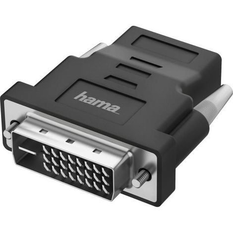 Hama 00200338 cambiador de género para cable DVI-D HDMI Negro