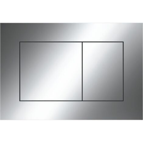 Pour plaque de commande de toilettes TECEnow, adaptée aux systèmes à double chasse, chrome brillant (9240401) (1/5)