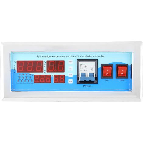 Digitaler Inkubator-Controller – 180–240 V – Temperatur + Luftfeuchtigkeit – automatische Tür