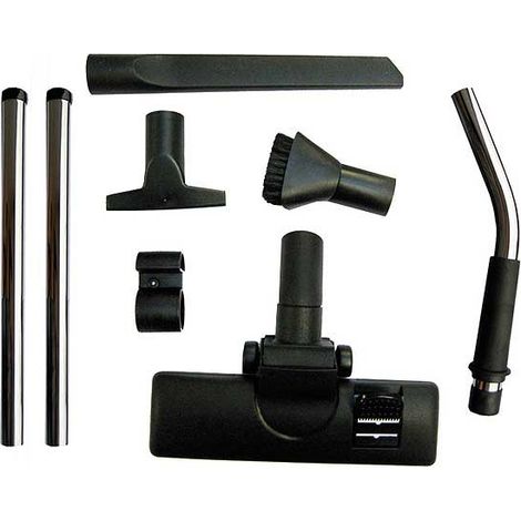 Makita – Kit d'aspiration 8 pièces – Accessoires pour aspirateur – 3 brosses, suceur plat, poignée coudée – Compatible VC3012M, VC3012L – P70312 (1/5)