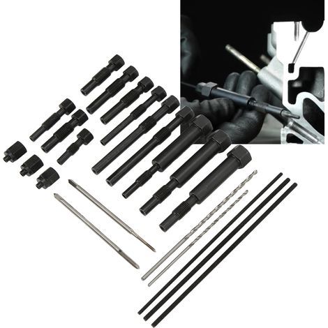 Kit de 22 pièces pour bougies de préchauffage - Outils de retrait en métal portable avec boîte de rangement (1/5)
