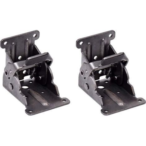 2pcs Charnières Autobloquantes,Support de Support Pliable Raccords de Jambe et Accolade de Coin,Pour les Pieds Pliants établi Pliant (1/5)