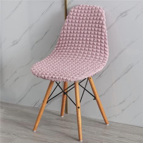 Housse de Chaise, Housse de Chaise Universel Seersucker, Couverture de Chaise sans Accoudoirs pour Cuisine, Salon, Bureau (4 Pieces)