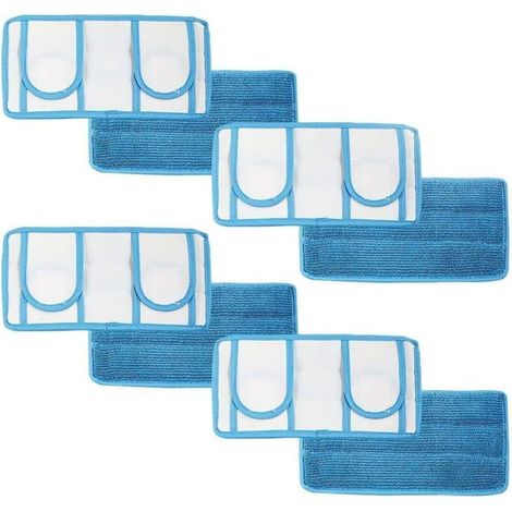 Copertura per mocio in microfibra riutilizzabile, resistente, lavabile in lavatrice, copertura per mocio riutilizzabile, compatibile con Swiffer - Crezuo