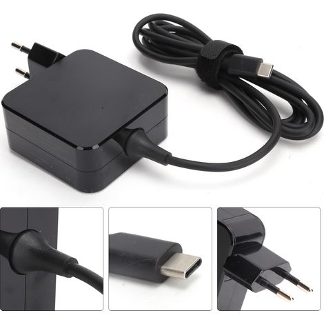 Adaptateur secteur USB-C 20 V 2,25 A 45 W avec protection contre les courts-circuits pour ordinateur portable Lenovo (UE 100-240 V).
