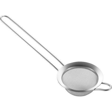 Feinmaschiges Küchensieb aus Edelstahl 304 mit Griff, für Lebensmittel, Tee, Reisöl, Nudeln, Obst und Gemüse (1/5)
