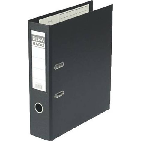 ELBA Ordner ELBAradoplast 100022631 DIN A4 80mm PVC schwarz (1/2)