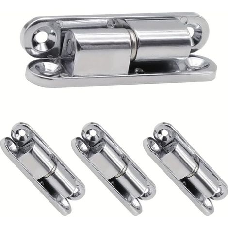 Set mit 4 Tür- und Fensterscharnier-Reparaturleisten aus Zinklegierung für einfache Reparatur und Austausch mit Schrauben
