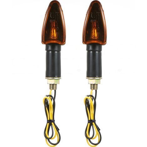 Lampadina ambra per moto e bicicletta, indicatori di direzione anteriori e posteriori, 4 pezzi, 12V (1/5)