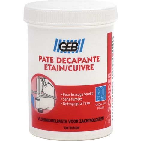 GEB – Pâte décapante pour étain et cuivre – Flux pour soudure – 150 ml – Application précise pour soudures délicates