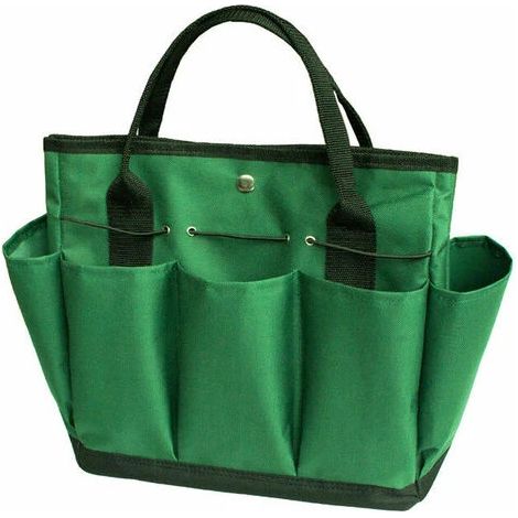 Sac de rangement pour outils de jardin - Sac de rangement pour outils - Organiseur d'outils avec 8 poches Oxford pour l'intérieur et l'extérieur (1/5)