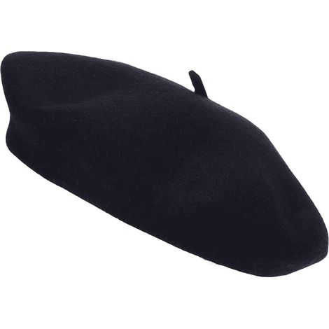 ® Berretto da adulto in lana, stile francese, colore classico, unisex, morbido, caldo, per attività all'aperto, stile vintage