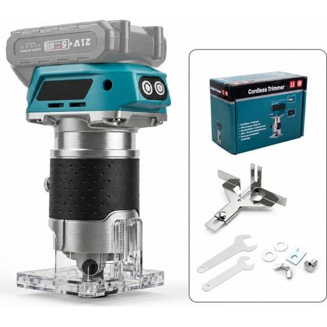 Irovami Défonceuse bois sans balais – 700W, 5 vitesses, alliage alu, sans batterie