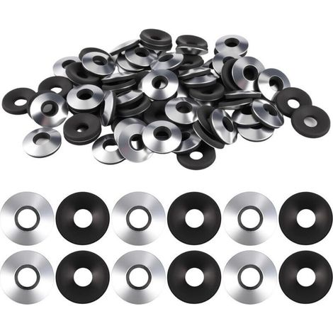 Lot de 200 Rondelles Plates M63 × 16mm Rondelles d'étanchéité EPDM, Rondelles Metal avec Joint Caoutchouc, Rondelle Neoprene pour Vis Autoperceuses Cache Vis Toiture (1/5)