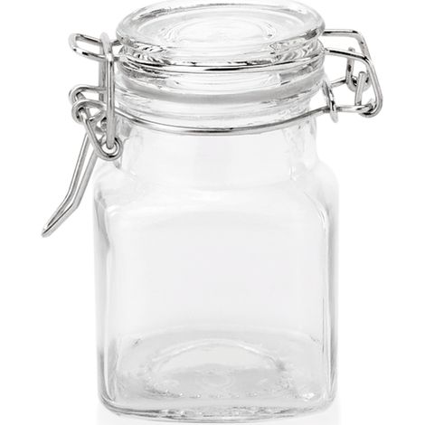 Bocal à fermeture mécanique 100 ml Ø 4 cm verre inox - Was Germany