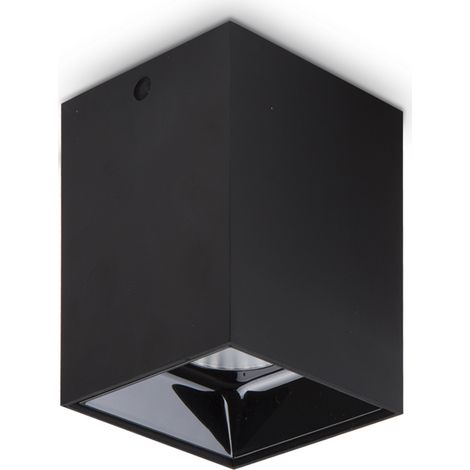 Plafoniera Moderna Nitro Alluminio Nero Led 15W 3000K Luce Calda (1/2)