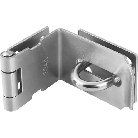Loquet à moraillon en acier inoxydable pour portes de grange, cadenas de porte robuste avec mécanisme de verrouillage sécurisé (1/5)