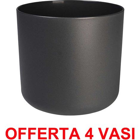 ELHO OFFERTA 4 VASO B.FOR SOFT ROUND 16CM ANTRACITE