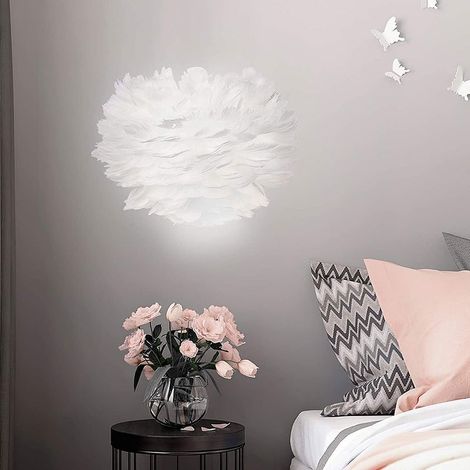 Wandleuchte „Feather“, moderne LED-Wandleuchte, dekorative Wandlampe für Schlafzimmer, Wohnzimmer, Hotel, Restaurant, Nachttischlampe, E27 (inkl. 12-W-LED-Leuchtmittel) (weißes Licht) (1/4)