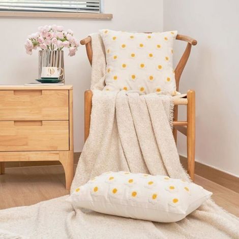 Set di 2 federe per cuscini moderne e decorative in stile bohémien con motivo floreale per il soggiorno, 45x45 cm. (1/5)