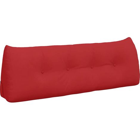 Cuscino per Schiena Rosso 140 x 24 x 50 cm Tessuto vidaXL