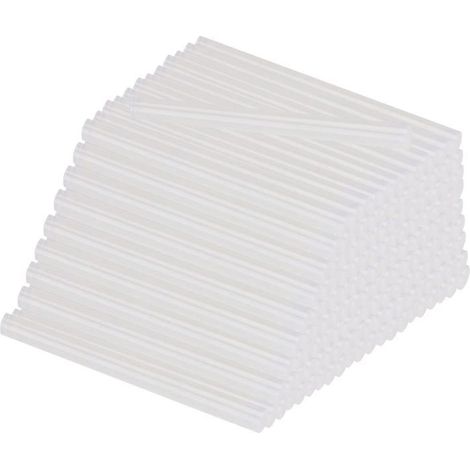 50 pièces Colle Chaude - Diamètre 11mm x 200mm - Bâtons de Colle Chaude Transparents - Séchage Rapide pour Bricolage, Artisanat (1/5)