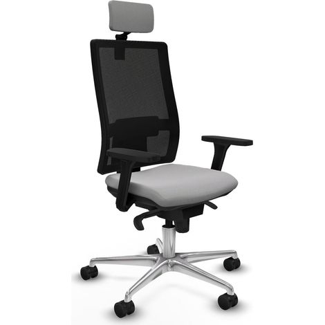 Sedia Ufficio con Poggiatesta Horna Piqueras y Crespo 3D086N2 Grigio chiaro (1/5)