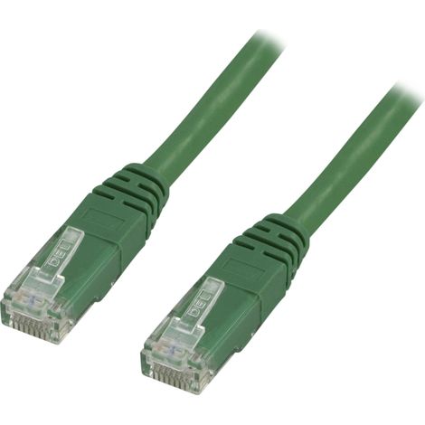 Câble de brassage U/UTP Cat5e 2 m, vert, pour connexion Internet, réseau Ethernet LAN, connexion filaire (1/3)