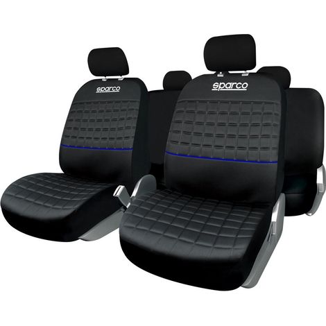 Set universale SPC1042 coprisedili auto completo nero blu (1/3)