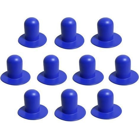 Lot de 10 bouchons de pompe de filtre Bestway Lay Z Spa allongés, compatibles avec les filtres de piscine Lay Z Spa (bleus, allongés). (1/4)