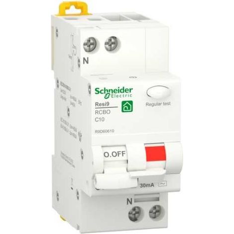 Resi9 1P+N 10A 4,5KA Curva C 30 mA AC Schneider R9D60610