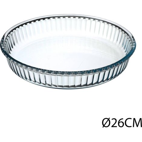 Fuente plana redonda para horno ø26cm (1/4)
