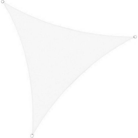 Toldo Vela Triangular/cuadrado/rectangular Impermeable 3-5m Protección Rayos UV - Vela de Sombra Exterior para Patio, Jardín, Terraza (Beig,blanco,gris) No incluye las cuerdas (1/5)