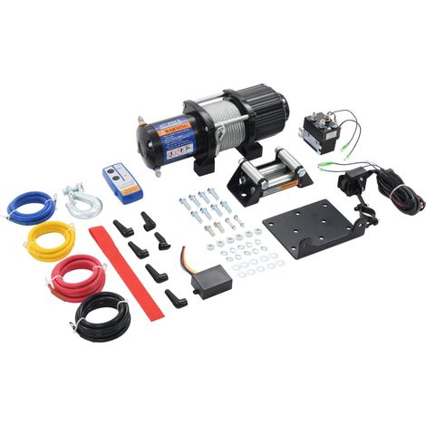 Cabrestante eléctrico con mando a distancia 12V 4500lbs 2040kg vidaXL (1/8)