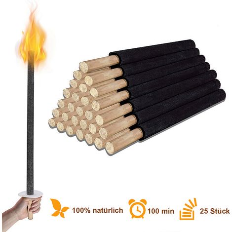 Wolketon Antorchas Antorchas de cera Antorcha para fiestas 72cm Tiempo de combustión 90 Min 150x