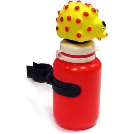 Borraccia bimbo 300cc copritappo sonoro pupazzo porcospino