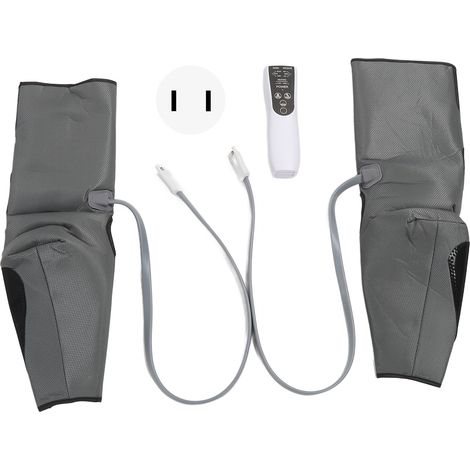 Lot de 3 modes de massage des jambes avec chaleur, circulation améliorée, bottes de récupération, compression réglable 3 intensités, prise US 100-240V (1/5)