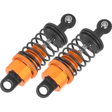 Satz mit 2 verstellbaren 65-mm-Metallstoßdämpfern für Slash 2WD/HPI/Tamiya Gold RC-Autos (1/5)