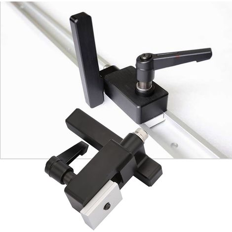 Outil manuel de bricolage pour le travail du bois (1) : rainure en T, guide d'onglet, limiteur de goulotte, rails en T. (1/5)